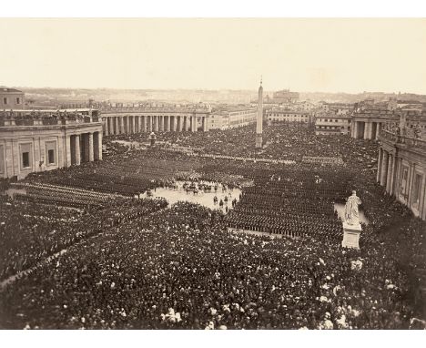Altobelli, Gioacchino -- Pope Pius IX blessing his troops for the last time before the capture of Rome, April 25, 1870. Large