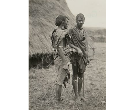 Africa -- Photography agency: Georg and Otto Haeckel (1873-1942, 1872-1945). Inhabitants of East Africa. Circa 1910. 7 vintag