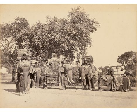 India -- Photographer: Charles Shepherd (active 1858-1878), John Murray (1809-1898) and unknown. The Durbar of 1877 or the so