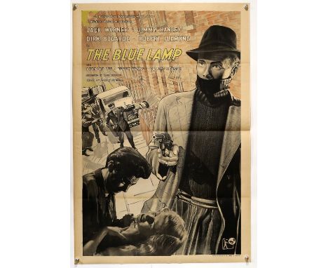 The Blue Lamp (1950) UK One Sheet film poster, from Ealing Studios, starring Jack Warner, linen backed, 27 x 40 inches. 