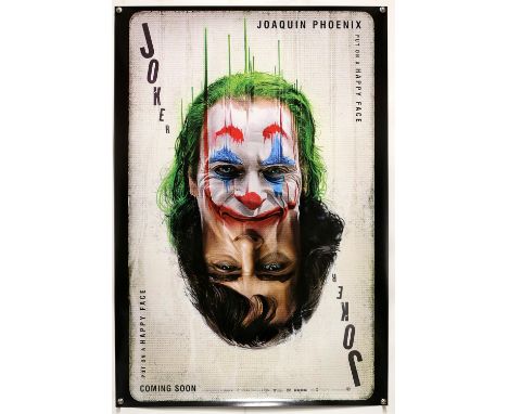 Joker (2019) Thai One Sheet film poster, double sided rare playing card style, rolled, 27 x 40 inches. 