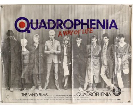 Quadrophenia (1979) British Quad first release film poster the movie based on The Whos rock-opera of the same name, starring 