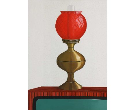 *David Rayson (b.1966) 'The Lamp' signed, inscribed and dated 1997 verso, oil on board 95 x 70cm, unframed *Artist's Resale R