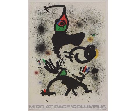 *After Joan Miro Miro at Pace/Columbus, exhibition posters January 21st-February 24th 1979 coloured lithographs sheet 89.6 x 