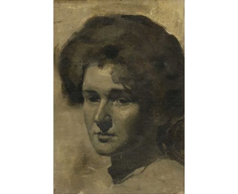 Solomon Joseph Solomon (1860-1927) Portrait of a lady signed verso, oil on canvas 26 x 18cm Provenance: Bonhams, 16 June 2005
