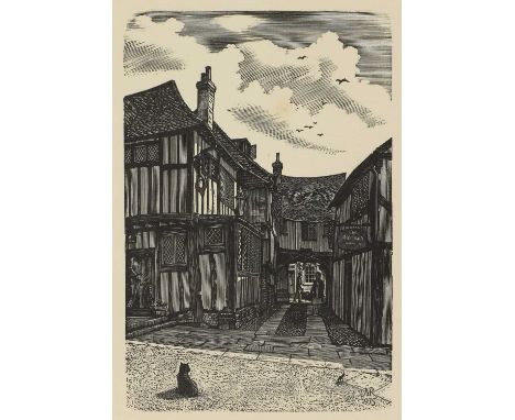 *Michael Renton (1934-2001) Rye (circular, cover); Rye from the Rother; Lamb House (snow); The Landgate; The Town Hall (rain)