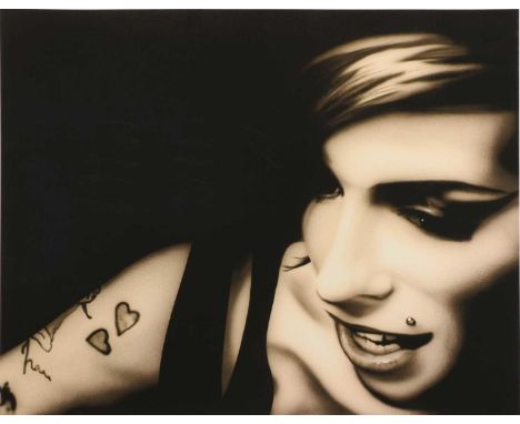 *Paul Karslake (1958-2020) Amy Winehouse coloured print, artist's proof, signed and numberd 3/5 l.r. sheet 51 x 57cm, unframe