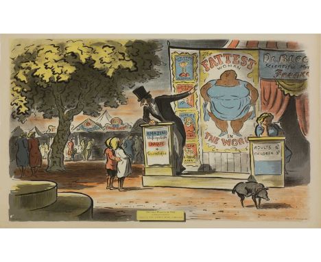 *Edward Ardizzone (1900-1979) The Fattest Woman in the World lithograph printed in colours, printed by Curwen Press, publishe