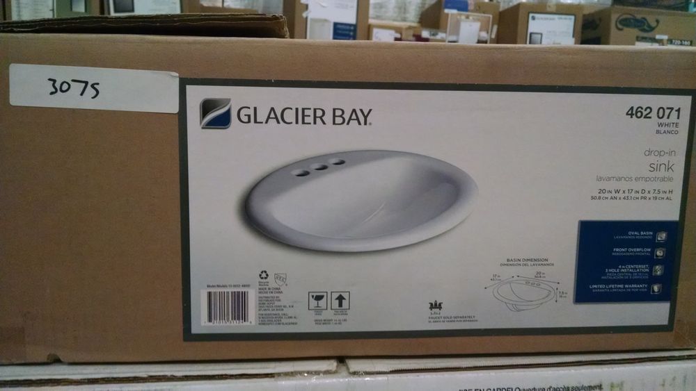 Glacier Bay Aragon Drop In Bathroom Sink