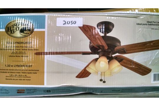 Hampton Bay 52 Oil Rubbed Bronze Lyndhurst Ceiling Fan