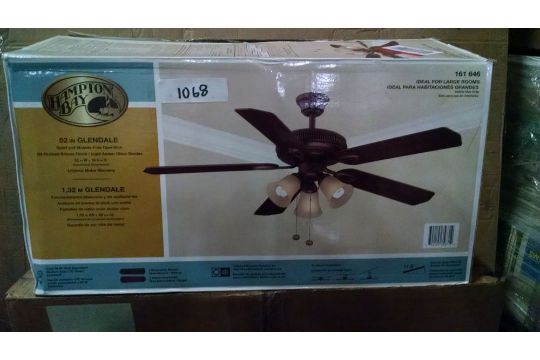 Hampton Bay Oil Rubbed Bronze Finish Glendale 52 Ceiling Fan