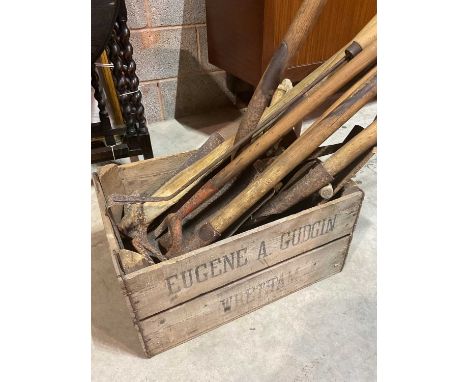 A quantity of vintage tools.