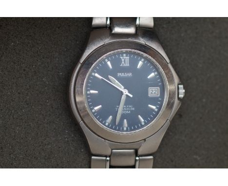 Gents Pulsar Kinetic Titanium Wristwatch 