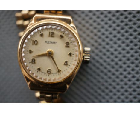 9ct Gold Cased Ladies Rotary Wristwatch