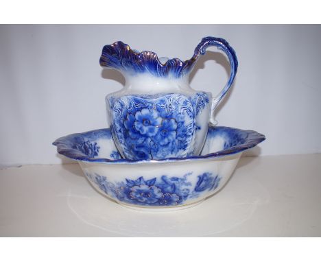 An early Staffordshire Jug and Wash Basin