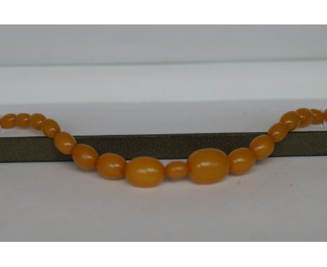 Amber Butterscotch Necklace Vintage