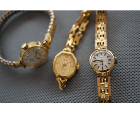 Three Ladies Cocktail Watches (Avia, Perone and Rotary)