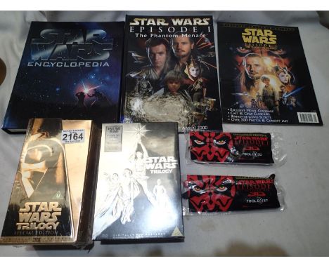 Star Wars Trilogy three VHA video set, plus Trilogy 4 disc DVD set, IV New Hope, V Empire Strikes Back, and VI Return of the 