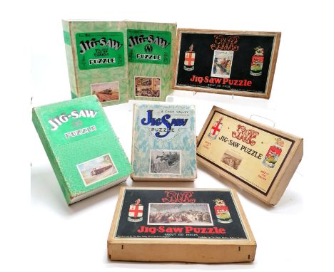 7 Chad Valley  puzzles including 6 Great Western Railway puzzles  all complete 