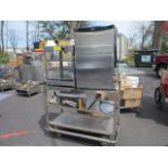 Stainless Steel Concession Cart with Heated Holding Cabinet, Otis Spunkmeyer Hot Dog Cooker, Danby