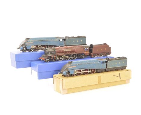 Hornby-Dublo 00 Gauge 3-Rail LNER and LMS Locomotives and Tenders (3) pair of LNER blue Class A4 No 7 'Sir Nigel Gresley' (2,