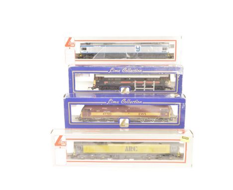 Lima OO Gauge Diesel  Locomotives, four boxed examples, 204767 Class 47 Fiona Castle 47785 in EWS livery, L204673 Class 31 31