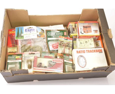 OO Gauge Trackside Accessories and Track (55+), all boxed/packaged, Gaugemaster Model Combi Single Track Controller (untested