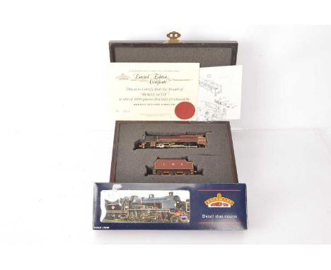 Bachmann OO Gauge Steam Locomotives with Tenders, two examples, wooden cased limited edition Parallel Boiler Scot 6100 Royal 