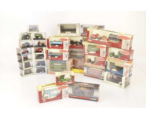 OO/1:76 Scale Trackside Vehicles and Scenix Engine Shed (30), all boxed/cased, commercial and private vehicles, Exclusive Fir