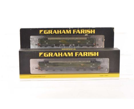 Graham Farish by Bachmann N Gauge Diesel Locomotives, both cased with card sleeves, Class 40 locomotives, 371-185 D338 and 37