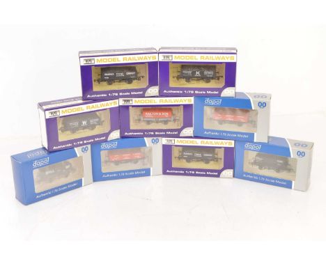 Dapol Wessex Wagons and Other Special Edition OO Gauge Wagons (9) all boxed with certificates, Wessex Wagons, plank wagons, W
