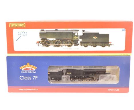 Bachmann and Hornby China OO Gauge Steam Locomotives with Tenders, both boxed, Bachmann 31-010 Class 7F 53806 and Hornby R234