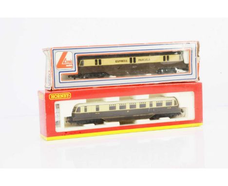 Hornby China and Lima Railcars, both boxed, Hornby R2524 GWR diesel Railcar No 29 and Lima 205143 Express Parcels Rail car No