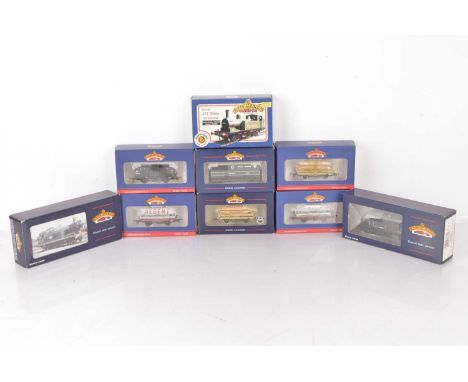 Bachmann OO Gauge Steam Tank Locomotives and Goods Wagons (9), all boxed, 31050 LNER J72 Class 8680 in green livery, 32-075A 