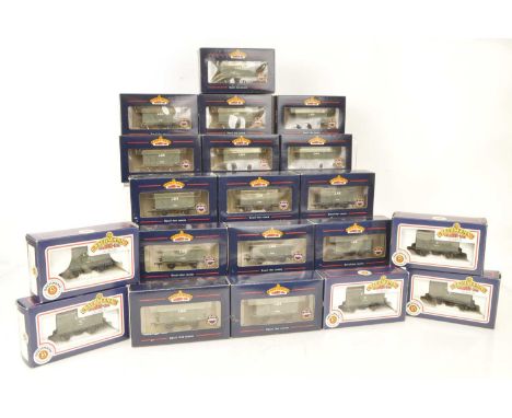 Bachmann OO Gauge LMS Goods Wagons (20), all boxed, 37-800 grey vent vans (15), 33-625 BR (LMS) grey vent vans (5), G-E, boxe