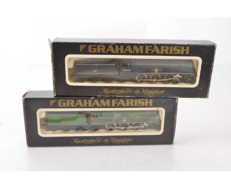 Graham Farish by Bachmann N Gauge Steam Locomotives and Tenders, both boxed, Merchant Navy Class Channel Packet, 1507 35001 i