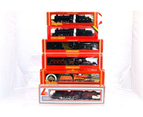 Hornby Margate and Lima OO Gauge Steam Locomotives With Tenders (6), all boxed, Lima 205119 LMS 13000, Hornby, R308 LMS 5533 