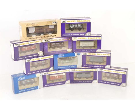 Dapol OO Gauge Goods Wagons and Stove R (12), all boxed, Dapol for Hornby Magazine, HM002 LMS Stove R in maroon livery, priva