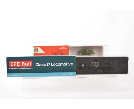 EFE Rail by Bachmann and N Gauge Society N Gauge Diesel Locomotives, both cased with card sleeves, EFE Rail E84501 Class 17 D
