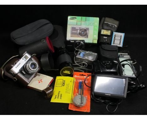 VINTAGE &amp; LATER CAMERAS, associated goods, Tom Tom sat nav ETC