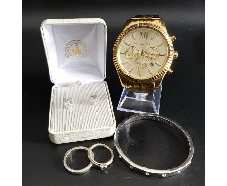 SELECTION OF FASHION JEWELLERYincluding a Michael Kors wristwatch MK-8281; a Kate Spade New York bangle; a Saint Laurent Pari