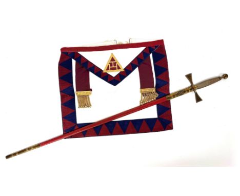 A Freemasons Ceremonial Sword, early 20th century, Wilkinson’s Sword Ltd,   with an etched blade decorated with square and co