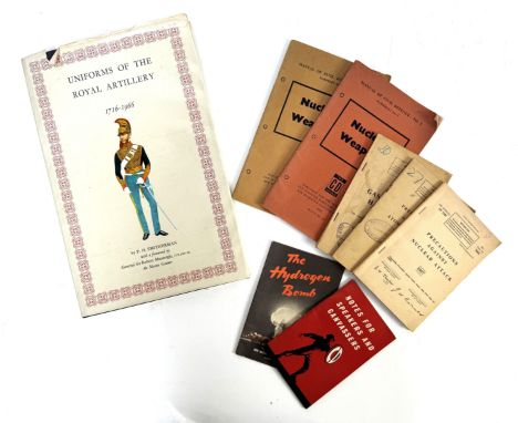 BOOKS: mainly nuclear war related, to include; "Precautions Against Atomic Attack" 1952 and 1957, "The Hydrogen Bomb", "Nucle