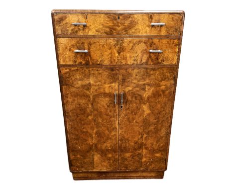 A Heals chest with two drawers over cabinet with single shelf, 119 x 76 x 48cm