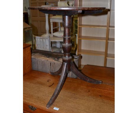 A 19th century mahogany tripod table 