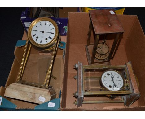 A Hry Marc mantel clock and two other mantel clocks (a.f.) 
