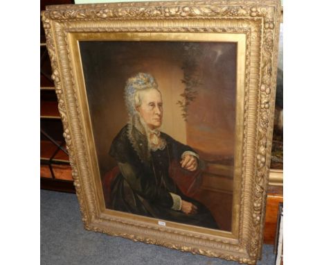 Philip Augustus Barnard (fl. c. 1840-1884) portrait of Mrs Cresswell of Brighton, extensively inscribed verso and dated aug.1