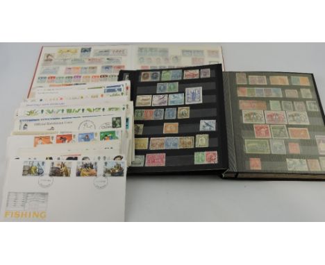 Two stamp albums, comprising early mint and used Commonwealth stamps, including Queen Victoria, strong European sections, plu