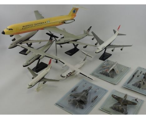 An Aviateca Guatemala travel agent's model of a BOAC Super 111, on tripod stand, L. 49cm; together with a quantity of other a