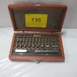 MITUTOYO BLOCK GAUGE SET 516-914, .100-4.0"